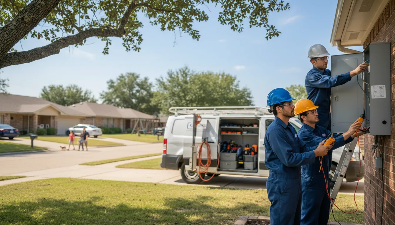 Certified electrician providing emergency electrical services in Day, FL